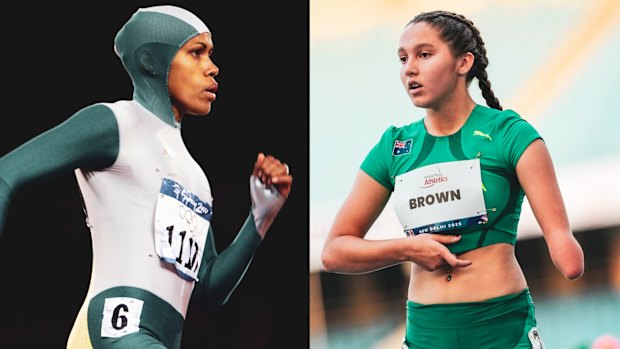 Cathy Freeman and Lexie Brown