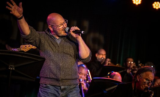 All that jazz: David Groome, an aged care worker, hadn’t sung much in public before.