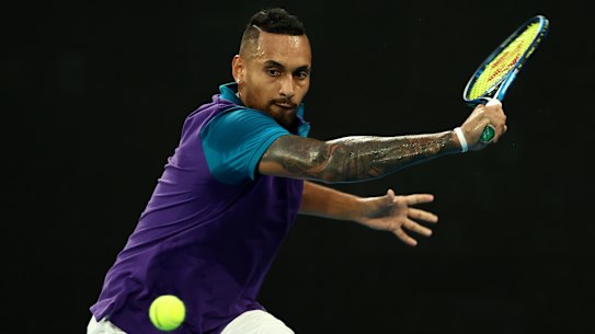 Nick Kyrgios is due to face third seed Dominic Thiem on Friday night.