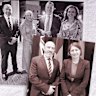 Australian Federation of Islamic Councils president Rateb Jneid with Prime Minister Anthony Albanese, former WA premier Mark McGowan and NSW premier Gladys Berejiklian. 