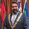 Pradeep Tiwari in his mayoral robes.