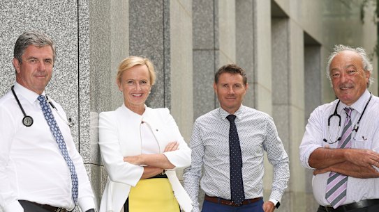 Dr David Gillespie, Dr Katie Allen, Andrew Laming and Dr Mike Freelander.