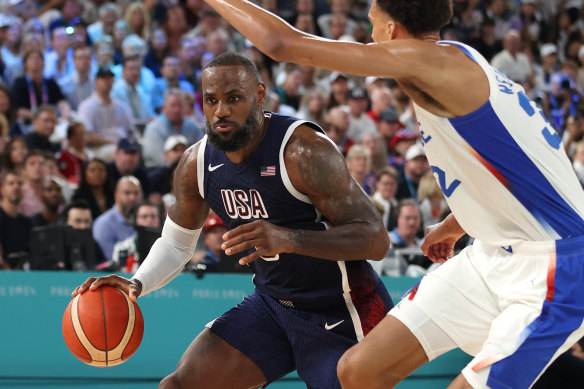 LeBron James takes on Victor Wembanyama.