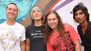 Punk Survivor Shogun Pulls The Trigger Now, following a decade of catchy and energetic racket, the band's lead singer is launching a new project comprising friends from his teen years. punk survivor shogun pulls the trigger