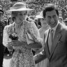 Then-Prince Charles with his first wife, Princess Diana, at the Sydney Opera House during an Australian tour in 1983.