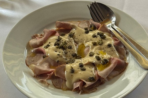 Bar Carnation’s take on vitello tonnato.