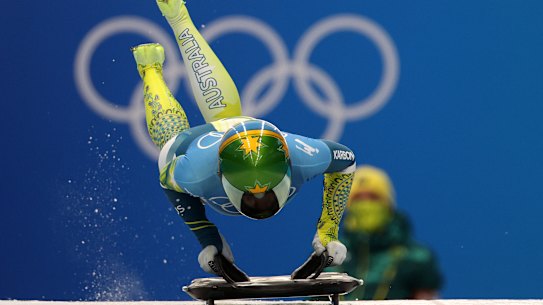 Jaclyn Narracott in action on Friday.