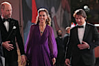 The Prince and Princess of Wales walked with Tom Cruise (right) and director Alejandro G. Iñárrituas they arrived for the premier of Digger in London on Tuesday night.