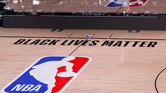 The court stood empty on Wednesday night following the scheduled start of the Milwaukee Bucks and the Orlando Magic.