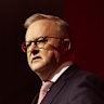 Anthony Albanese used his appearance at Victorian Labor’s annual party conference on Saturday to double down on his controversial tax agenda.