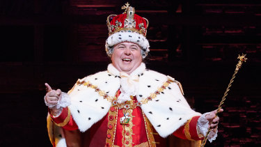 Brent Hill in all his regal glory for King George III. 