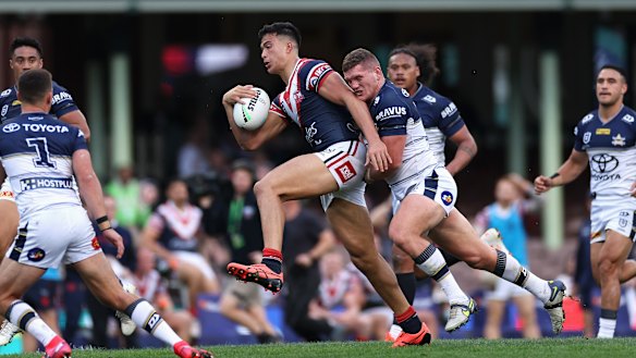 Roosters winger Joseph Suaalii.