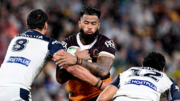 In demand: Broncos prop Payne Haas.