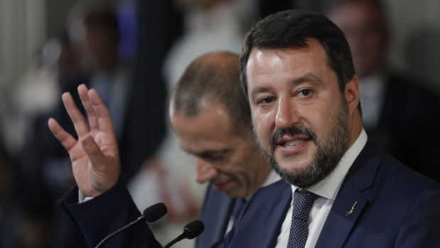 Sidelined: League Party leader Matteo Salvini.
