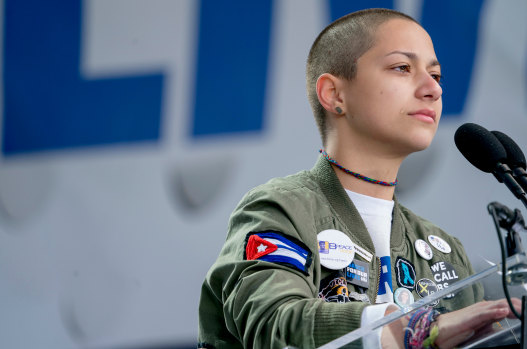 Emma Gonzalez survived the shooting at Marjory Stoneman Douglas High School, and is one of the faces of the 'March for our lives' campaign.