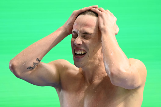 Zac Stubblety-Cook set a world record in  the men’s 200m breaststroke.