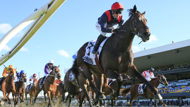 I Am Superman wins the Iron Jack Shannon Stakes at Rosehill.