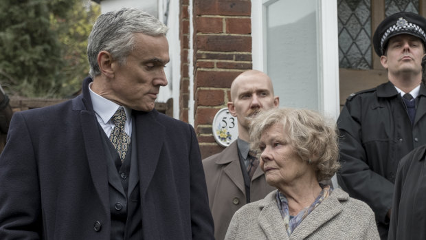 Judi Dench with Ben Miles, who plays her son, Nick, in Red Joan.