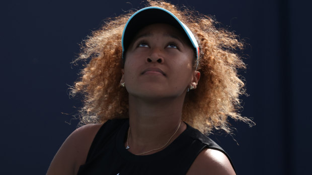 Naomi Osaka in action.