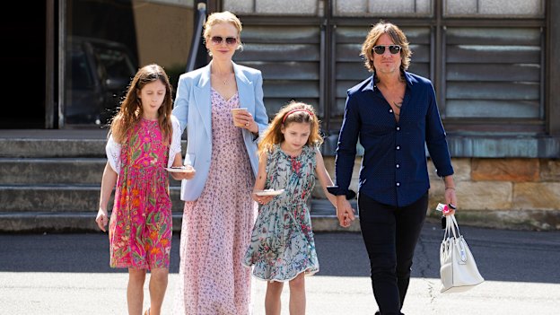 Nicole Kidman, Keith Urban and their daughters Sunday Rose and Faith Margaret, who now reside in NSW. 