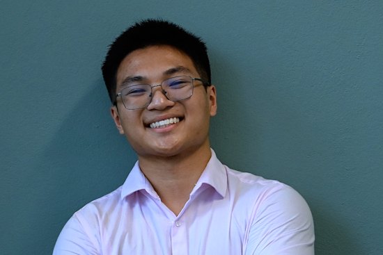 Former North Sydney Boys student Jordan Ho achieved an ATAR of 99.95 and is now studying medicine at the University of NSW.