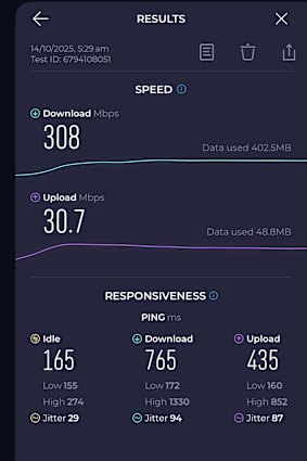 Download speeds with SimCorner were lightning fast, often topping 300 Megabits per second in downtown San Francisco.
