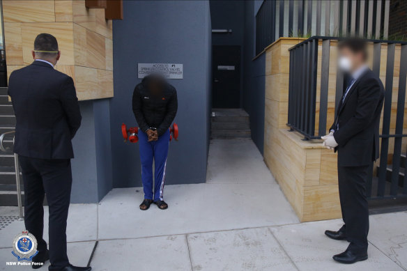 One of the men arrested over allegations of so-called business email compromise.