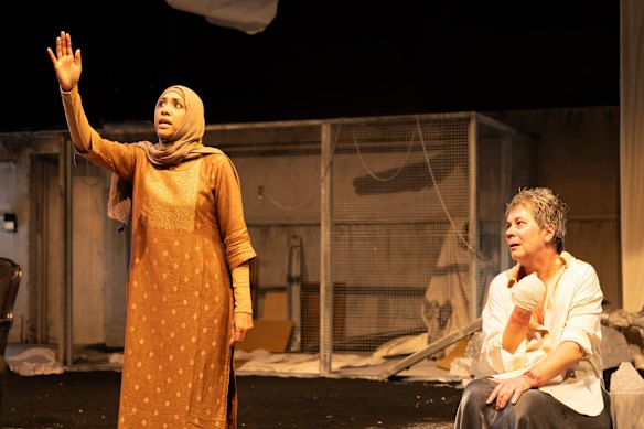 Laila Thaker and Jane Montgomery-Griffiths in a scene from Masterpieces of the Oral and Intangible Heritage of Humanity