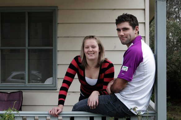 Smith and his now-wife Barb in 2006.