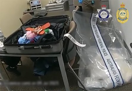 The women were intercepted at Brisbane International Airport after flying from South-East Asia.