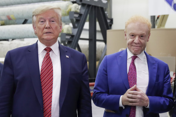 President Donald Trump in his first term with Anthony Pratt during the official opening of Pratt Industries’ Wapakoneta recycling and paper plant in Ohio in 2019.