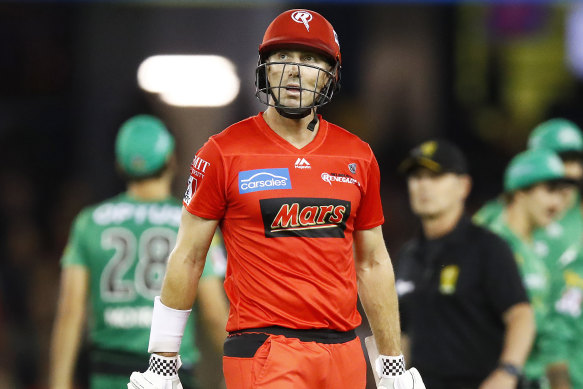 Shaun Marsh opened for the Renegades and had a good innings, but the side lost again.