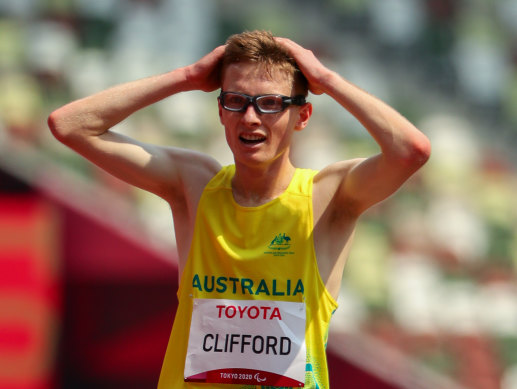 Visually impaired runner Jaryd Clifford will take home at least two medals from the Tokyo Paralympic Games.