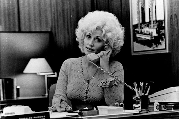 A feminist icon: besieged secretary Doralee Rhodes in 9 to 5.