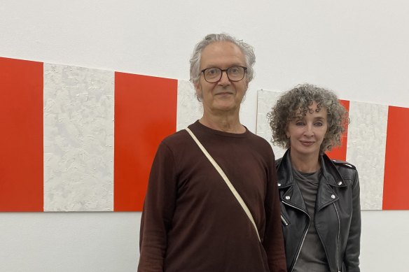 Artist John Nixon and gallerist Anna Schwartz earlier this year.