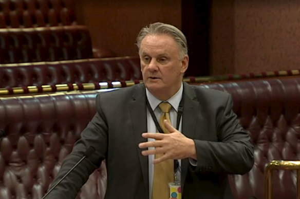Contentious: Mark Latham does not expect a vote on his education bill until 2021.