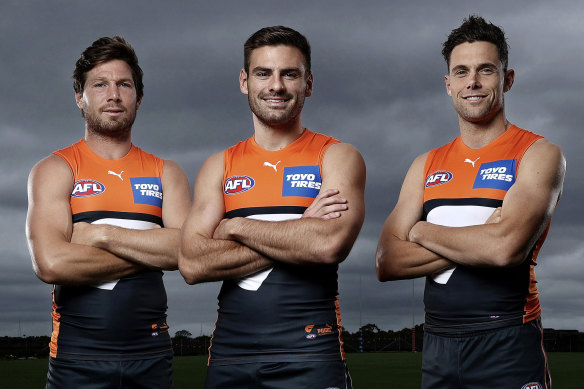 Toby Greene, Stephen Coniglio and Josh Kelly will lead the Giants into 2022 and beyond.