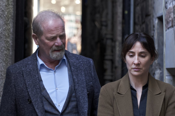 Peter Mullan and Morven Christie in Payback.
