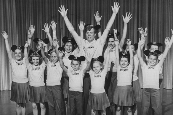 Walt Disney's classic series The Mickey Mouse Club was a staple of the TV week for young viewers.