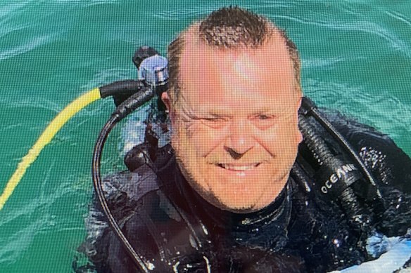Marine educator, scuba diver and father of three Trent Williams.