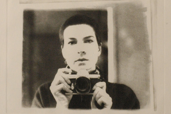 Self portrait - 1/60th of a second, 1981 by Anne Newmarch.