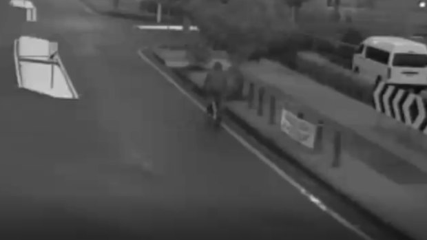 Police released CCTV vision of the alleged attacker.