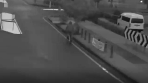 CCTV vision of the man police would like to speak to over the assault of a six-year-old Loganlea girl.