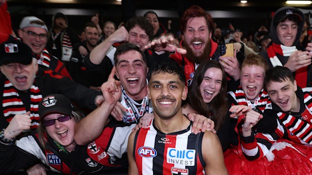 Nasiah Wanganeen-Milera lifted St Kilda to a most unlikely victory.