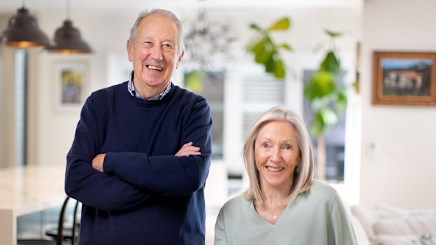 Geraldine and Peter Hanton say they’ve benefited from a revived Mornington Peninsula property market. 