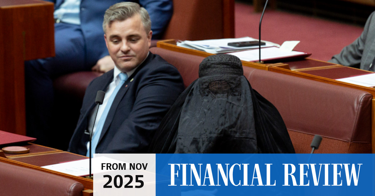 Joyce defends Hanson’s burqa stunt as One Nation defection plan firms