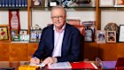Prime Minister Anthony Albanese in his Parliament House office ahead of the first sitting of parliament since Labor’s resounding election victory.