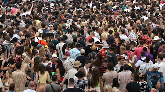 How long will it be before Australia will once again see music crowds packed like this?