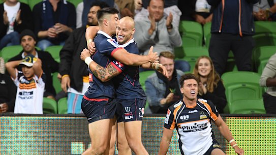 The Rebels have now won four games in a row against the Brumbies.