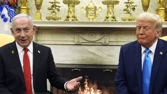 Israeli Prime Minister Benjamin Netanyahu became the first foreign head of state to meet Donald Trump at the White House.